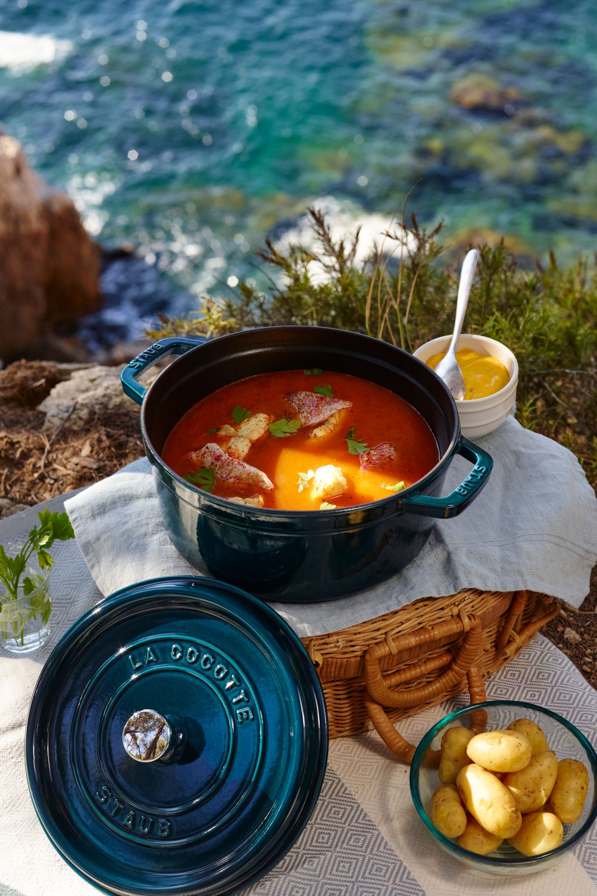 Staub Cocotte Round 20cm La Mer -